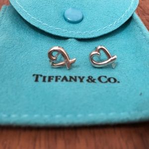 Tiffany & Co. Jewelry - Tiffany & Co sterling silver loving heart earrings Tiffany & Co. Jewelry - Tiffany & Co sterling silver loving heart earrings